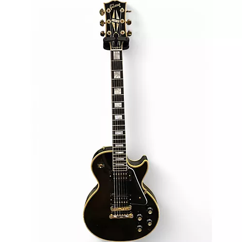 Used 2022 Gibson LES PAUL CUSTOM MURPHY LAB Ebony Solid Body Electric Guitar Ebony