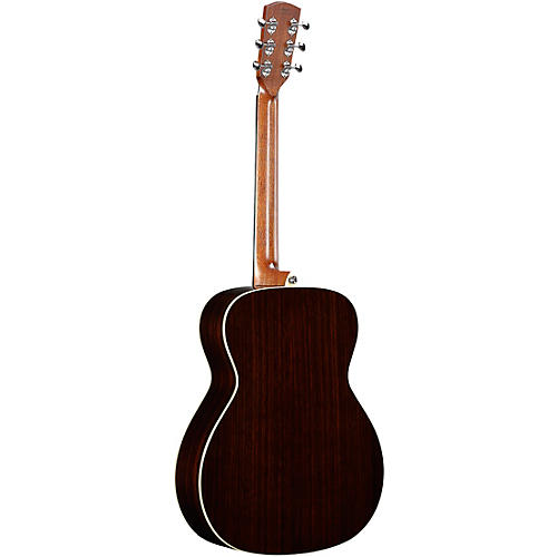 Alvarez LF70e Herringbone Laureate Series Folk-OM Acoustic-Electric Guitar Blacktop
