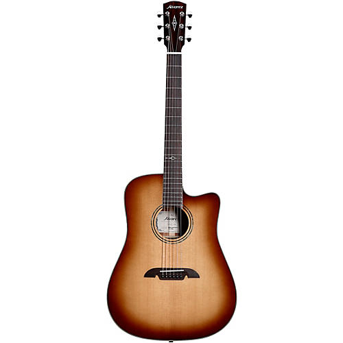 Alvarez MD60CE Herringbone Dreadnought Acoustic-Electric Guitar Shadow Burst