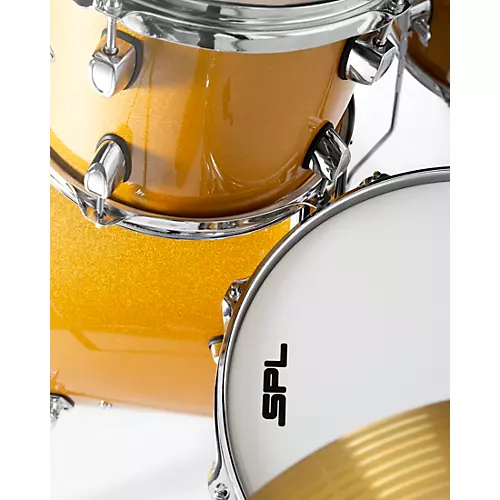 Open-Box Unity II 5-Piece Complete Drum Set With Hardware, Cymbals and Throne Condition 1 - Mint Gold Medal Speckle