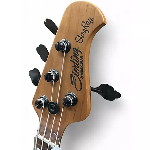 Used Sterling by Music Man Stingray 4 Black Ash Electric Bass Guitar Black Ash