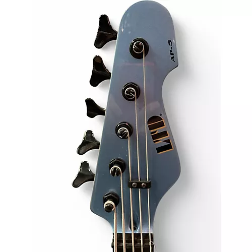 Used ESP LTD AP5 Blue Electric Bass Guitar Blue