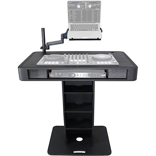 ProX Control Tower DJ Podium Stand Travel Case for Pioneer XDJ-XZ, DDJ-1000 SRT, DDJ-SZ2, DDJ SX-3, Black Finish