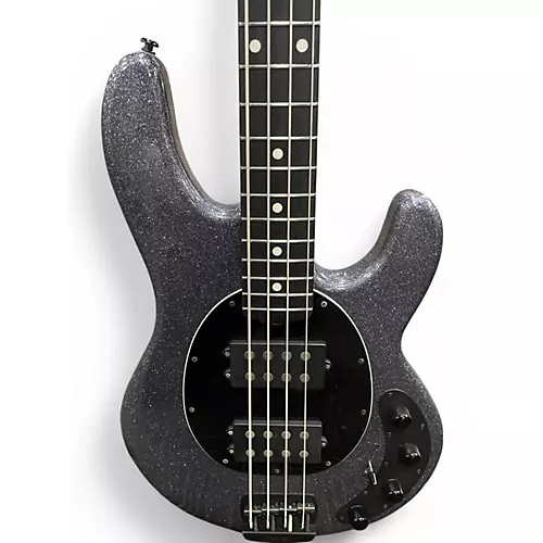 Used Ernie Ball Music Man StingRay Special HH Charcoal Sparkle Electric Bass Guitar Charcoal Sparkle