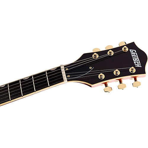 Gretsch Guitars Electromatic LTD Flame Okoume Broadkaster Double-Cut Electric Guitar With Bigsby Roundup Orange Stain