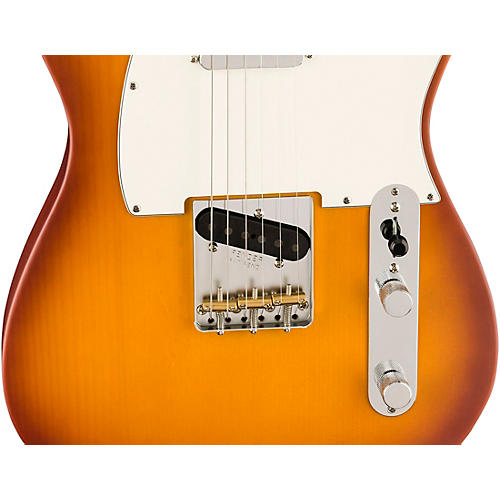 Fender American Performer Timber Telecaster Spruce Electric Guitar Honey Burst