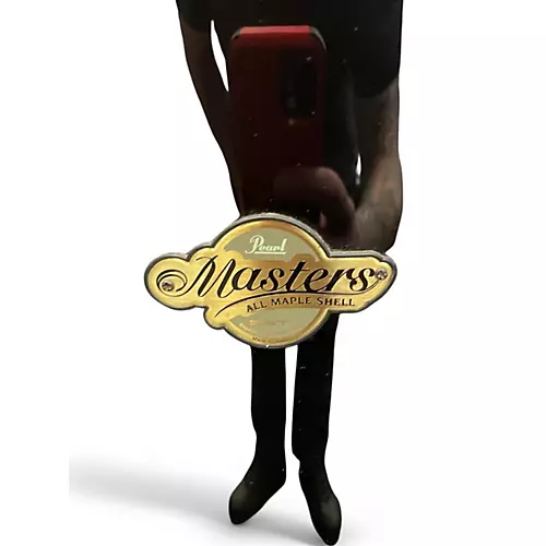 Used Pearl 4 Piece Masters MCX Series Black Drum Kit Black