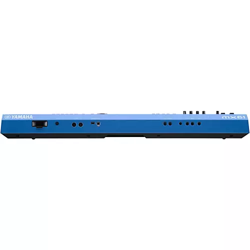 Yamaha MX61 61-Key Music Production Synthesizer Essentials Bundle Blue