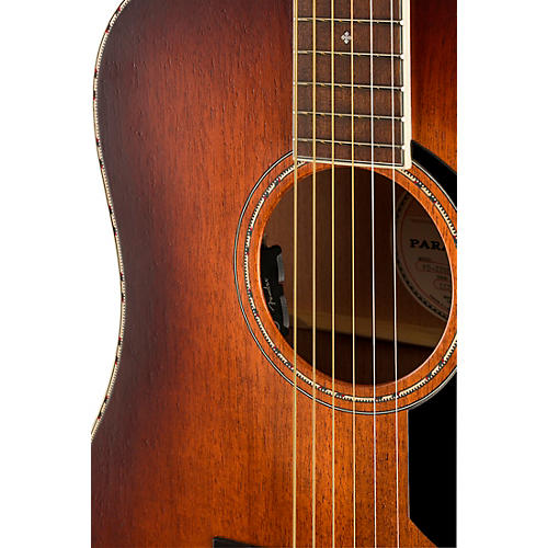 Fender Paramount PO-220E Orchestra Acoustic-Electric Guitar Aged Cognac Burst
