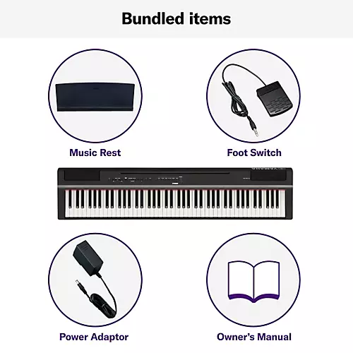 Yamaha P-125 Digital Piano Black 88 Key