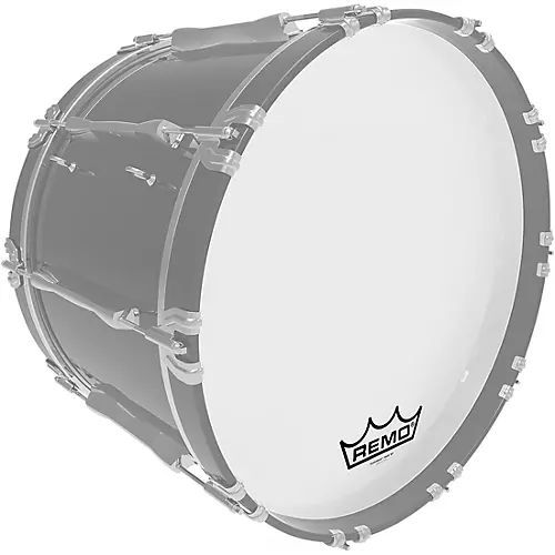 Remo Powermax Ultra White Crimplock Bass Drum Head 26 in.