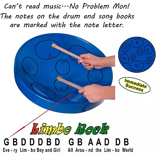 Panyard Jumbie Jam Steel Drum Kit with Metal Z-Floor Stand Silver