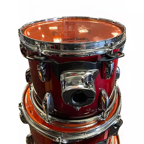 Used Pearl 6 Piece Session Studio Classic Crimson Red Burst Drum Kit Crimson Red Burst