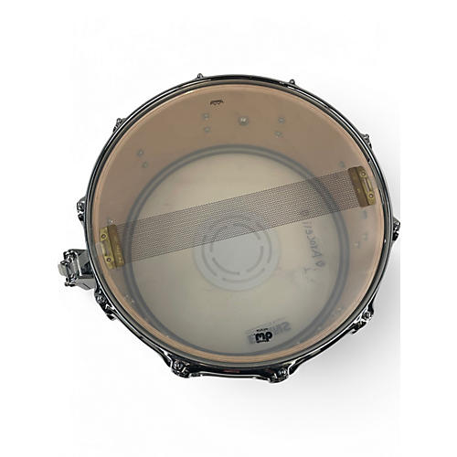 Used DW 5.5X14 Performance Series Snare white sparkle  Drum white sparkle  10