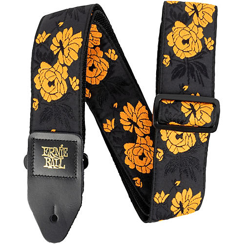 Ernie Ball Jacquard Polypro Guitar Strap Vanilla Rose