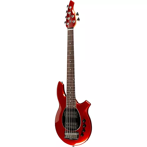 Ernie Ball Music Man Bongo 6 HH 6-String Bass Guitar Blood Orange