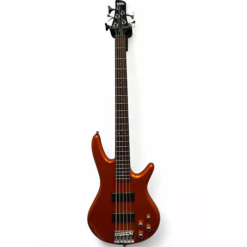 Used Ibanez GSR205 5 String Orange Electric Bass Guitar Orange