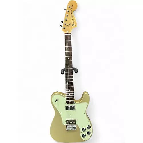 Used Fender Chris Shiflett Telecaster Deluxe Shoreline Gold Solid Body Electric Guitar Shoreline Gold
