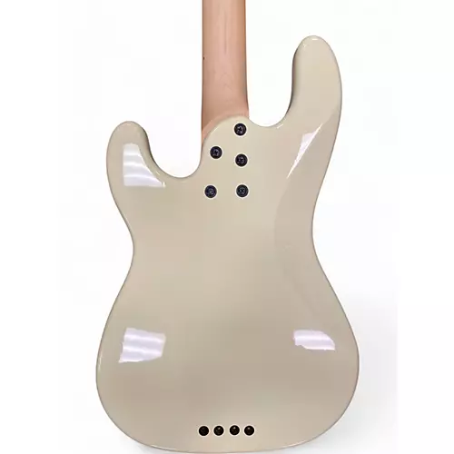 Used Schecter Guitar Research P4 Antique White Electric Bass Guitar Antique White