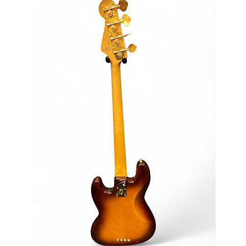 Used Fender 75th Anniversary Commemorative American Jazz Bass Bourbon Burst Electric Bass Guitar Bourbon Burst