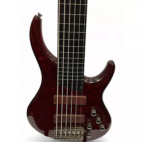 Used MTD Kingston Z6 Red Electric Bass Guitar Red