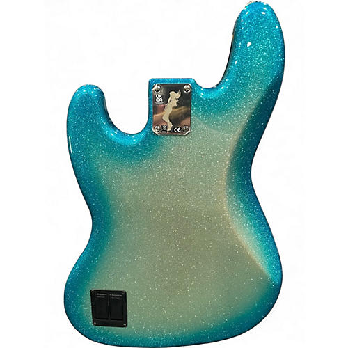 Used Fender Blu DeTiger Signature Jazz Bass Sky Burst Sparkle Electric Bass Guitar Sky Burst Sparkle