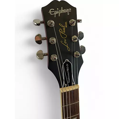 Used Epiphone Les Paul Traditional Pro IV wine red Solid Body Electric Guitar wine red