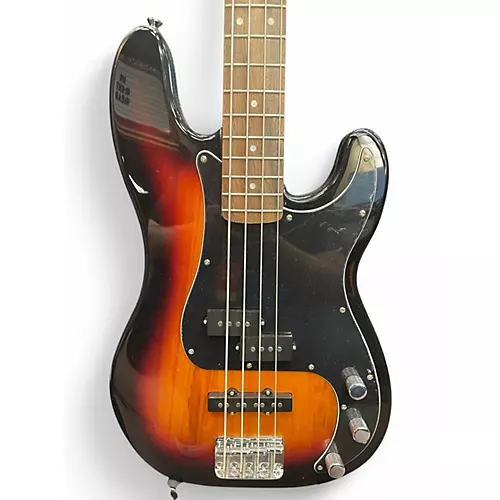 Used 2022 Squier Precision Bass 3 Tone Sunburst Electric Bass Guitar 3 Tone Sunburst