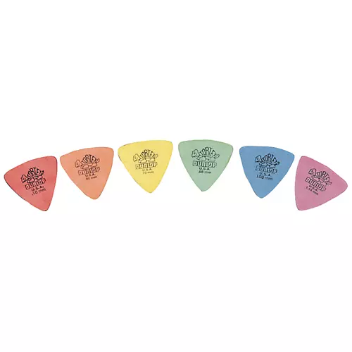Dunlop Tortex Triangle Guitar Picks 6 Pack .73 mm