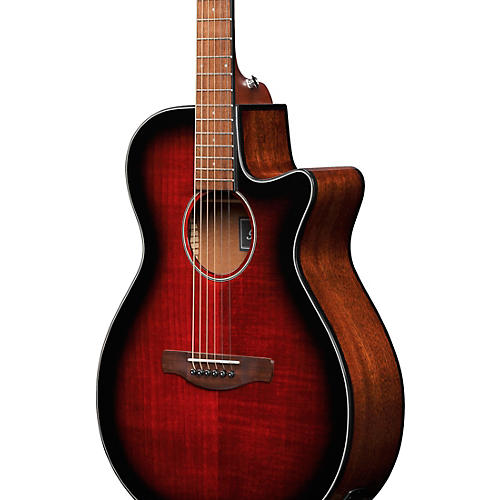 Ibanez AEG70 Flamed Maple Top Grand Concert Acoustic-Electric Guitar Blue Ocean Burst
