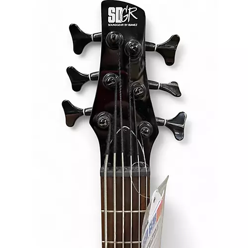 Used Ibanez SR406 Black Electric Bass Guitar Black