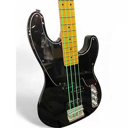 Used Schecter Guitar Research DIAMOND SERIES T4 BLACK Electric Bass Guitar BLACK