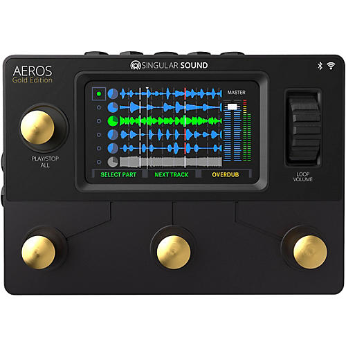 Singular Sound Aeros Loop Studio Looper Pedal Two-Tone Black