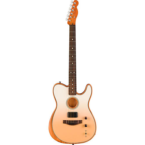 Fender FINNEAS Signature Acoustasonic Telecaster Acoustic-Electric Guitar Cappuccino Fade