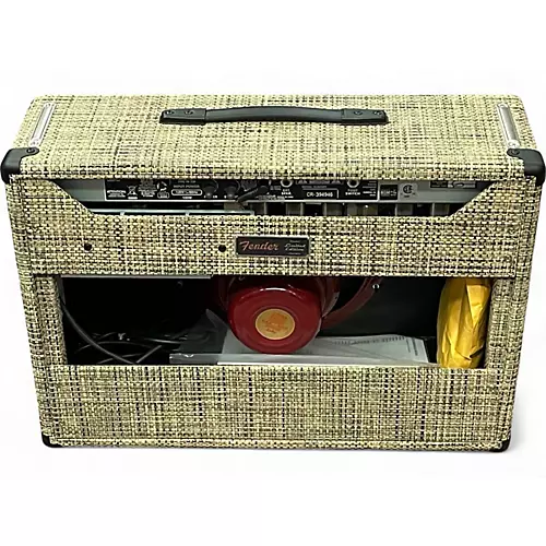 Used Fender Limited '65 Deluxe Reverb - Chilewich Bark Tube Guitar Combo Amp