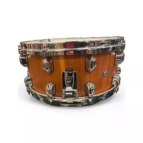 Used TAMA 6.5X14 Starclassic Snare Natural Drum Natural 15