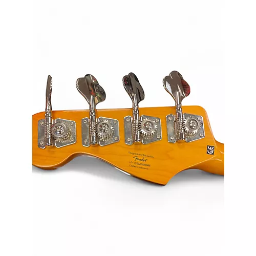 Used 2023 Squier Classic Vibe 70s Jazz Bass Blue Electric Bass Guitar Blue