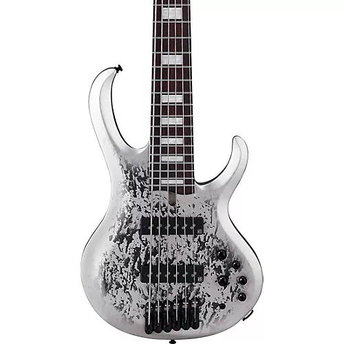 Ibanez BTB25TH6 6-String Electric Bass Guitar Silver Blizzard Matte
