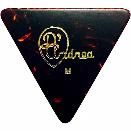 D'Andrea 355 Triangle Celluloid Guitar Picks One Dozen Shell Thin