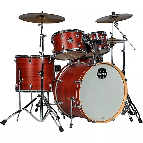 Mapex Venus Complete 5-Piece Drum Set With Hardware & Cymbals Redwood