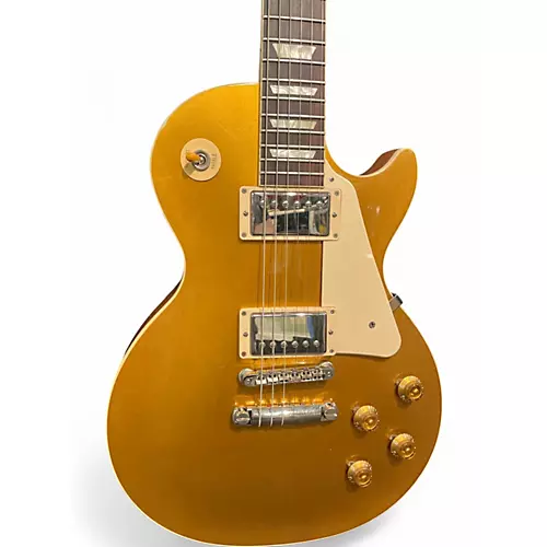 Used Gibson Les Paul Standard Gold Top Solid Body Electric Guitar Gold Top