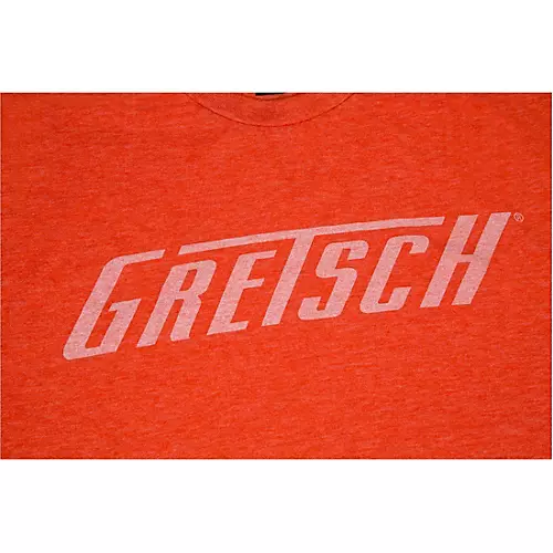 Gretsch Logo Heather Orange T-Shirt Medium