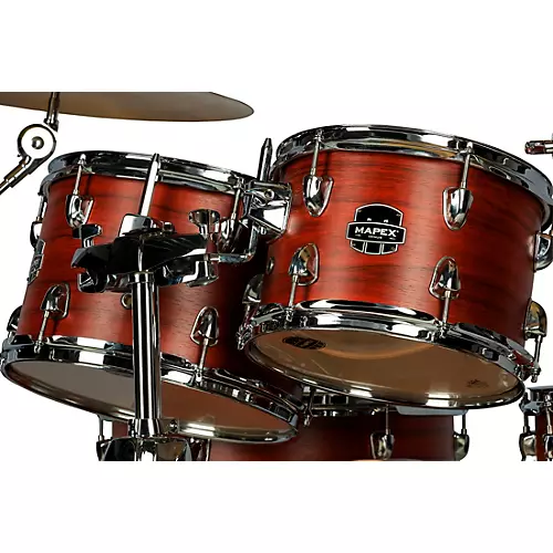 Mapex Venus Complete 5-Piece Drum Set With Hardware & Cymbals Redwood