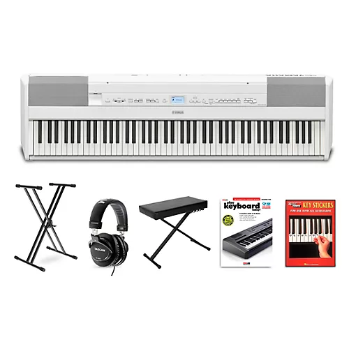 Yamaha P-525 88-Key Digital Piano Package Black Beginner Package