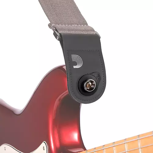 D'Addario Flex Lock Strap Blocks Black