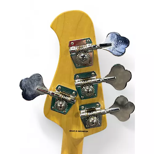 Used Sterling by Music Man sting ray Cream Electric Bass Guitar Cream