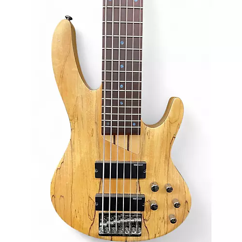 Used ESP LTD B-206SM Spalted Maple Electric Bass Guitar Spalted Maple