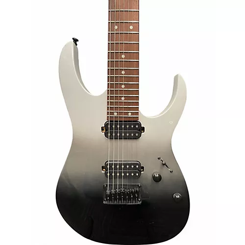 Used Ibanez RG7421 RG Series Pearl Black Fade Metallic Solid Body Electric Guitar Pearl Black Fade Metallic