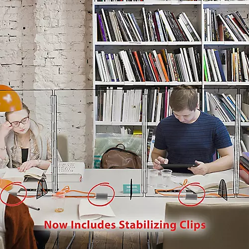 VICTORY DISPLAY Five Panel COVID19 Desktop Guard with Hinges