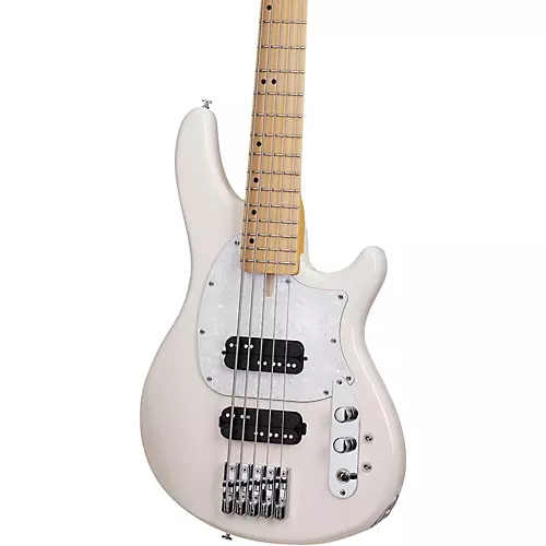Schecter Guitar Research CV-5 Bass 5-String Electric Bass Guitar Ivory